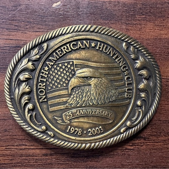 VTG North American Hunting Club 25th Anniversary 1978-2003 Belt Buckle - Picture 1 of 2